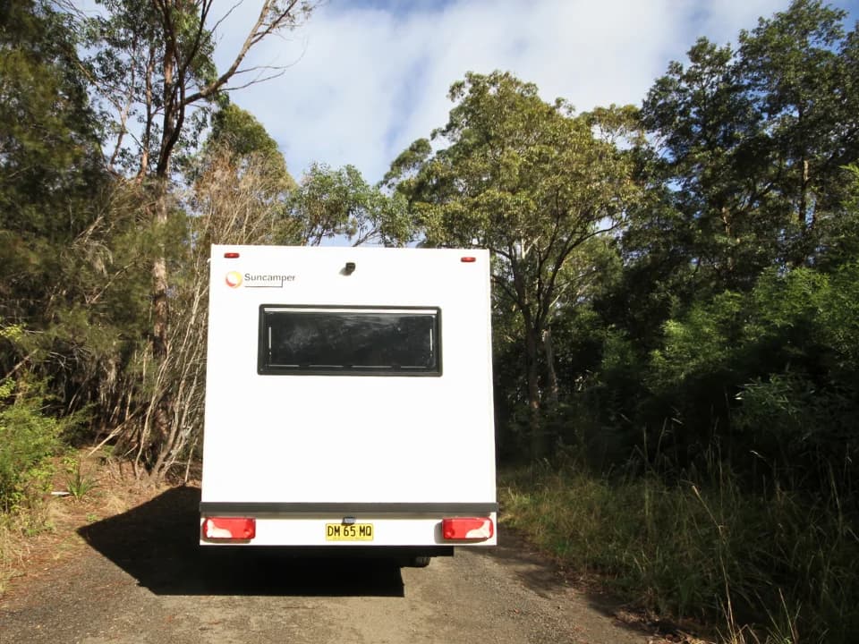 Saxby F-2 demo — straight rear exterior