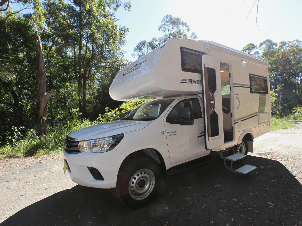 2024 Suncamper Sherwood E-2 exterior — pre-owned motorhome Sydney
