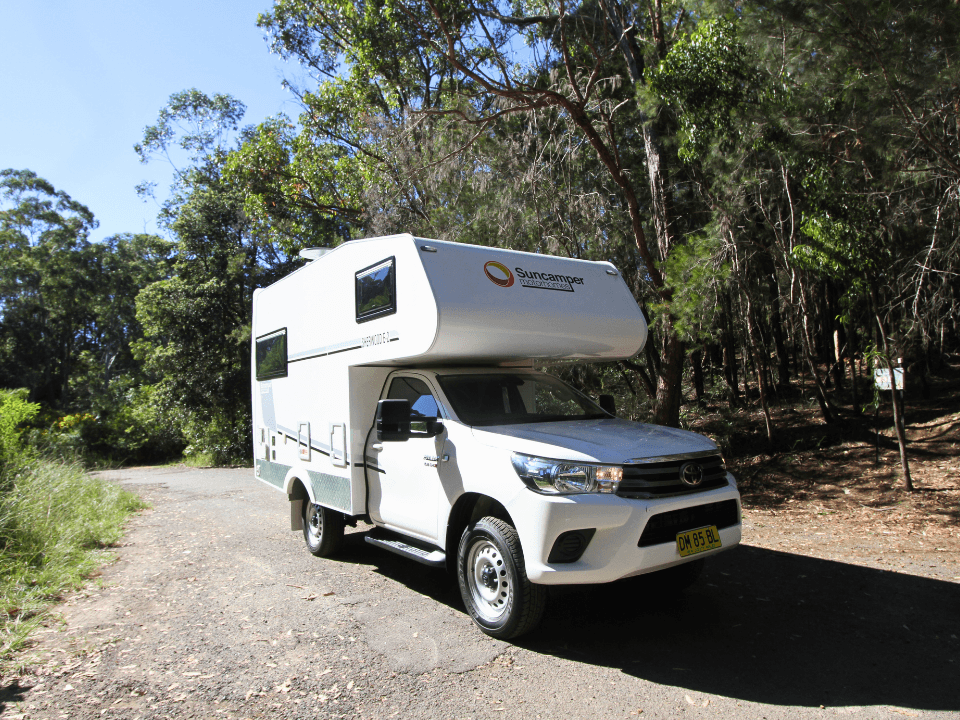 2024 Suncamper Sherwood E-2 exterior — pre-owned motorhome Sydney