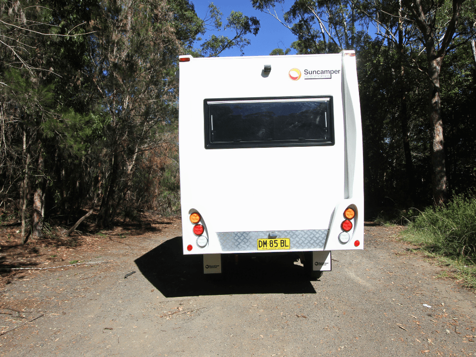2024 Suncamper Sherwood E-2 exterior — rear view